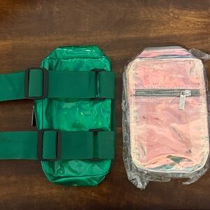 Green and Translucent Belt Bag Bundle